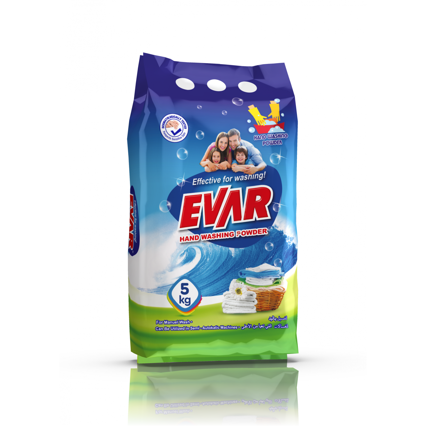 EVAR Elde yıkama toz deterjan okyanus kokulu 1 KG